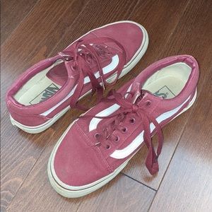 Burgundy old skool vans
